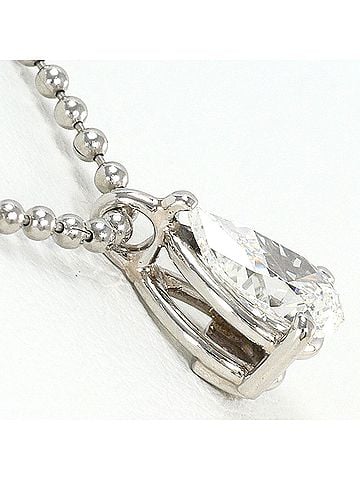 Unbranded PT900 Platinum / PT850 Necklace with 0.53ct Diamond (VS2 clarity, certified), Total Weight 3.9g, 40cm Length, Jewelry (view 2)