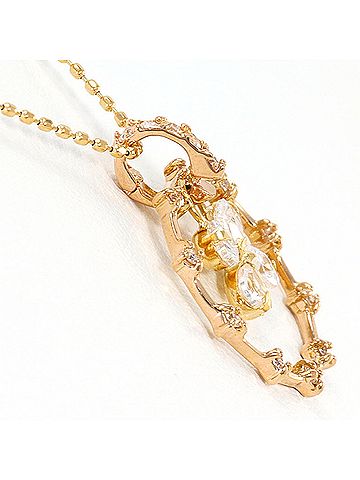 Unbranded 18K (18-karat) Yellow Gold Necklace with Zirconia, Total Weight 2.5g, 45cm, Jewelry (view 2)