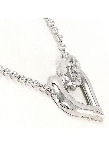 Unbranded K14 14K WG White Gold Necklace with Diamond (carat weight not stamped), Total Weight 2.2g, 40cm, Jewelry (view 2)