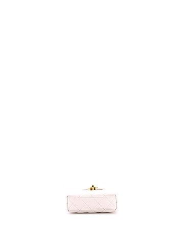 Chanel Kelly Top Handle Shopping Bag Quilted Shiny Aged Calfskin Nano (view 2)