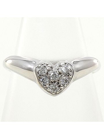 Unbranded 18K (18-karat white gold) ring with cubic zirconia, total weight 2.8g, jewelry. (view 1)