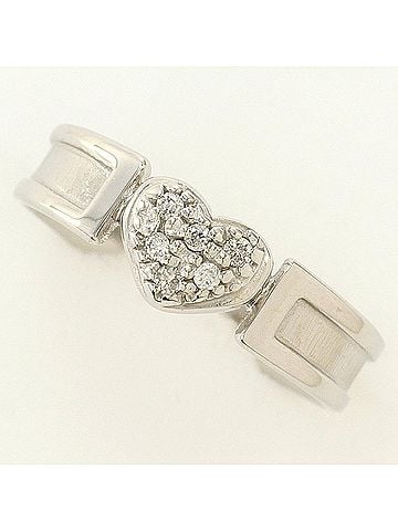 Unbranded K10 10K WG White Gold Ring with Diamond (carat weight not stamped), Total Weight 1.3g, Jewelry (view 1)