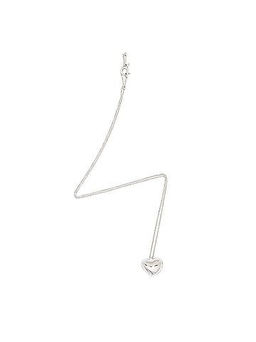 Tiffany & Co. Tiffany &amp; Co. Elsa Peretti Sterling Silver Curved Heart Necklace (view 1)