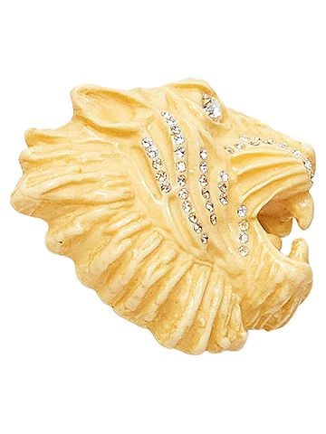 Gucci Gucci resin crystal Tiger pin (view 1)