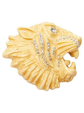 Gucci Gucci resin crystal Tiger pin (view 2)