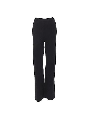 Nanushka Nanushka black viscose nylon knitted wide leg pants (view 1)