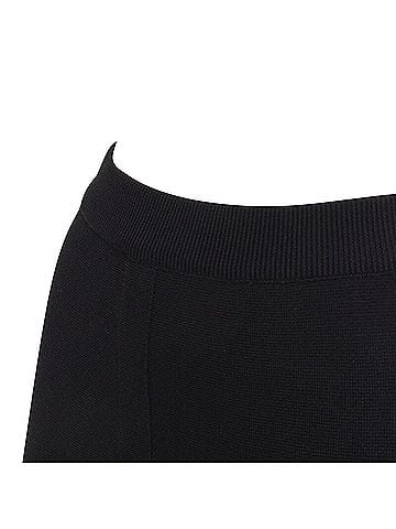 Nanushka Nanushka black viscose nylon knitted wide leg pants (view 2)
