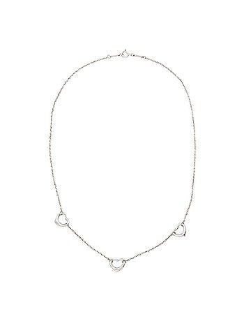 Tiffany & Co. Tiffany &amp; Co. Sterling Silver Elsa Peretti Triple Open Heart Necklace (view 1)