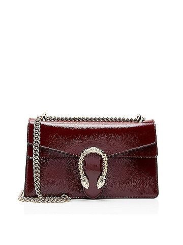 Gucci Gucci Crinkled Patent Leather Dionysus Medium Shoulder Bag (view 1)