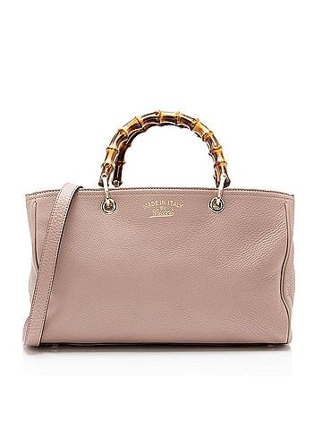 Gucci Gucci Leather Bamboo Medium Shopper Tote (view 1)