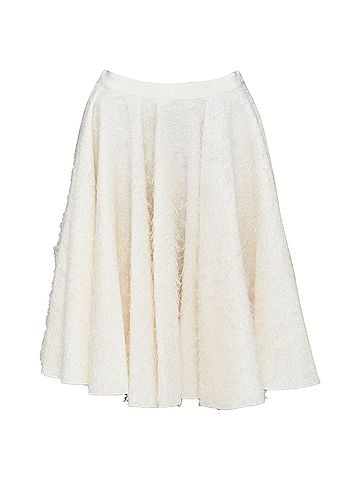 Giambattista Valli Giambattista Valli flared wool silk textured midi skirt (view 1)