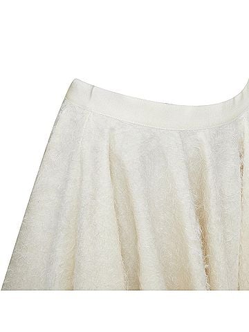 Giambattista Valli Giambattista Valli flared wool silk textured midi skirt (view 2)
