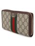 Gucci 100% Canvas Brown Ophidia Zip Long Wallet One size - photo 4