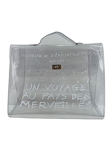 Hermès HERMES Vinyl Kelly Handbag, Clear (view 1)