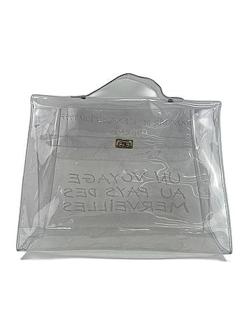 Hermès HERMES Vinyl Kelly Handbag, Clear (view 2)