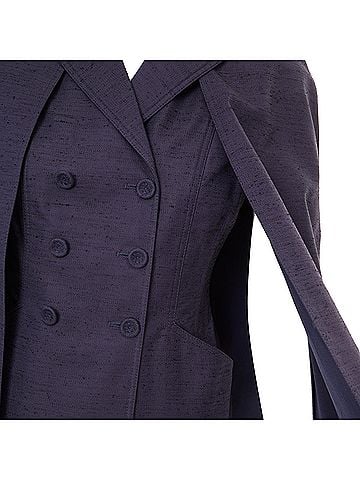 Christian Dior Dior Shantung double breasted structured blazer jacket (view 2)