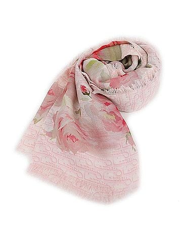 Christian Dior Painted Rose Square Scarf (view 2)