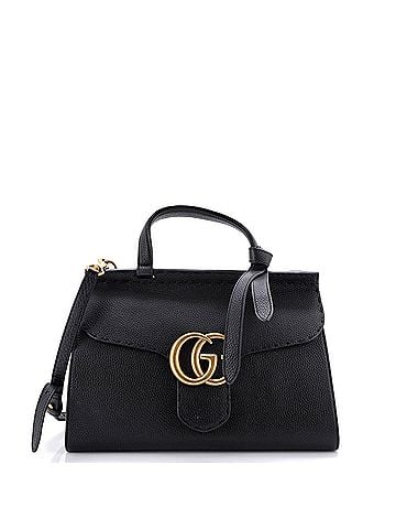 Gucci GG Marmont Top Handle Bag Leather Small (view 1)