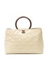 Chanel Ivory CC Wood Handle Tote One size - photo 1