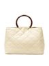 Chanel Ivory CC Wood Handle Tote One size - photo 5