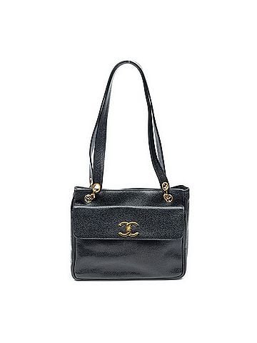 Chanel Vintage Front Pocket Shopping Tote (view 1)