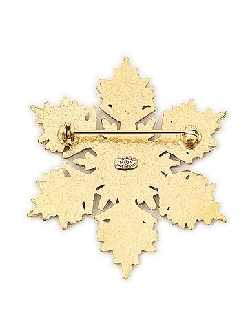 Chanel CC Snowflake Brooch (view 2)