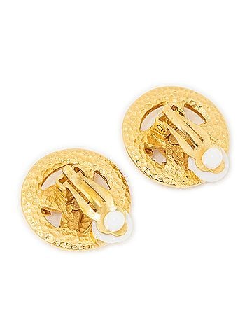 Chanel CC Round Clip On Earrings (view 2)