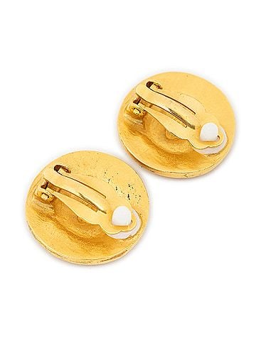 Chanel CC Round Clip On Earrings (view 2)