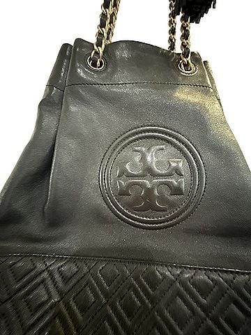 Tory Burch Leather Bucket Bag (view 2)