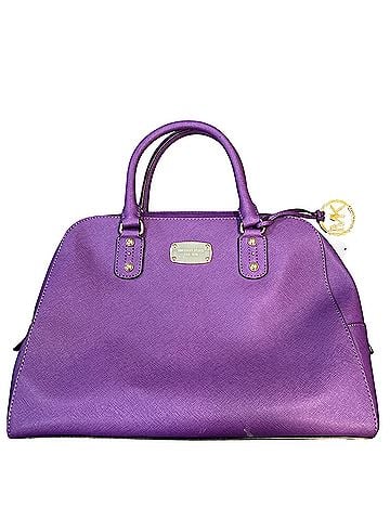 Michael Kors Leather Satchel (view 1)
