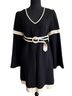Laundry by Design 100% Wool Black White Cocktail Dress Size 4 - photo 1