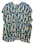 Entro Print Multi Color Short Sleeve Blouse Size 2X - photo 1