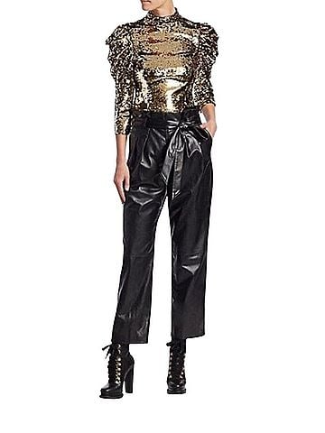 Alice + Olivia Leather Pants (view 1)