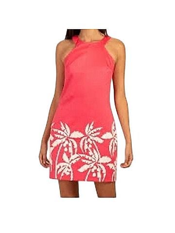 Trina Turk Palm Tree Shift Dress Casual Dress (view 1)