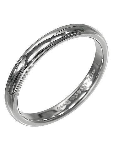 Tiffany & Co. Tiffany &amp; Co. Forever Classic Band Ring, 3mm band, Pt950 Platinum, approx. 5g. (view 1)