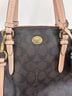 Coach Print Brown Leather Satchel One size - photo 4