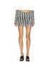 Norma Kamali Stripes Black White Skort Size S - photo 1