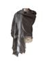 Tory Burch Jacquard Gray Scarf One size - photo 1