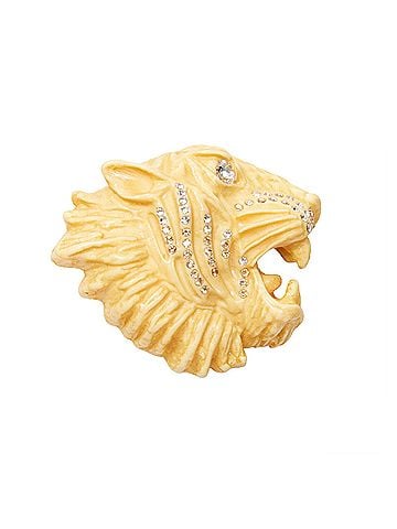 Gucci Gucci resin crystal Tiger pin (view 2)