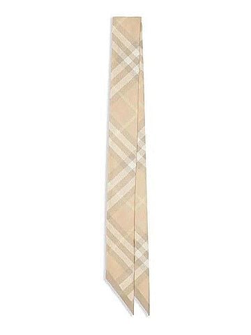Burberry Skinny Reversible Vintage Silk Scarf (view 1)