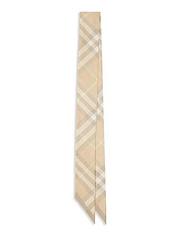 Burberry Skinny Reversible Vintage Silk Scarf (view 2)
