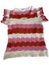 THML Stripes Multi Color Short Sleeve Blouse Size S - photo 1