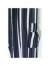 Thread Story 100% Polyester Stripes Blue Ivory Overalls Size 1X - photo 5