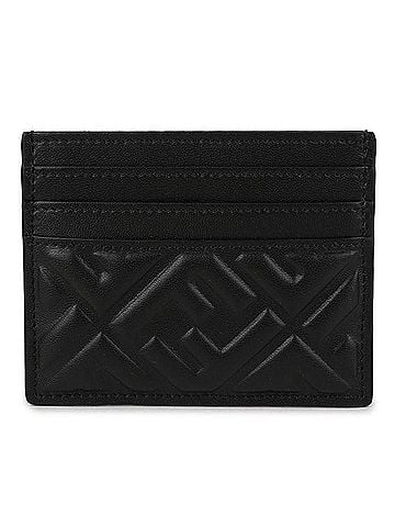 Fendi Black Napa Leather Flat Card Holder (view 1)