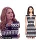 Veronica Beard Graphic Black White Casual Dress Size 10 - photo 2