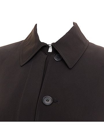 Prada Prada minimal black technical single breasted belted trench coat (view 2)