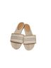 J.Crew Stripes Tan White Sandals Size 8 - photo 1