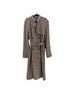 Rokh Houndstooth Black Brown Tan Trenchcoat Size 10 - photo 3