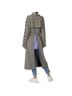 Rokh Houndstooth Black Brown Tan Trenchcoat Size 10 - photo 5