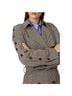 Rokh Houndstooth Black Brown Tan Trenchcoat Size 10 - photo 15